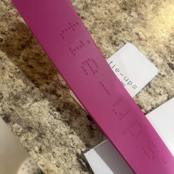 TIE—UPS Neon Purple Belt made In Italy Large New - Picture 8 of 9